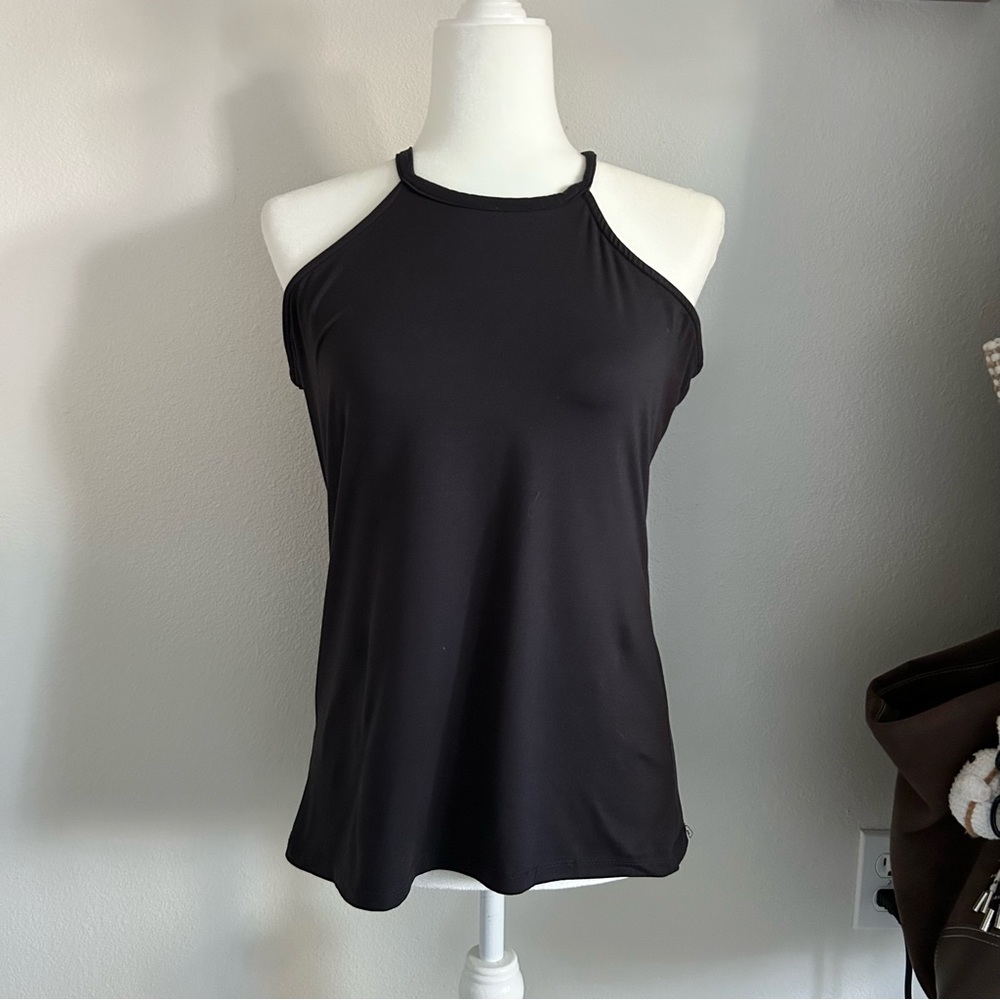 Hot Kiss Halter Tank Top in Black Women’s Size XL Casual Stretchy Soft Sleepwear
